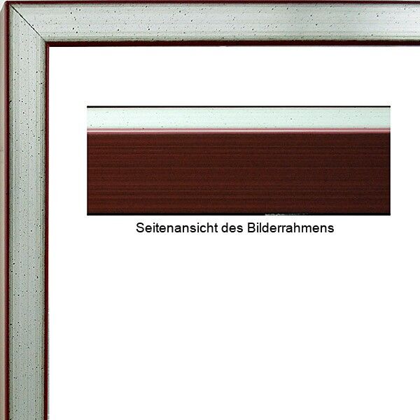 James Rizzi Bilderrahmen Silber aubergine x James Rizzi Bilderrahmen Aubergine mit Museumsglas