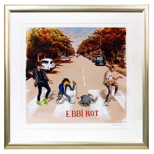 Otto Waalkes - EBBI ROT MIT UDO LINDENBERG - original HANDSIGNIERT