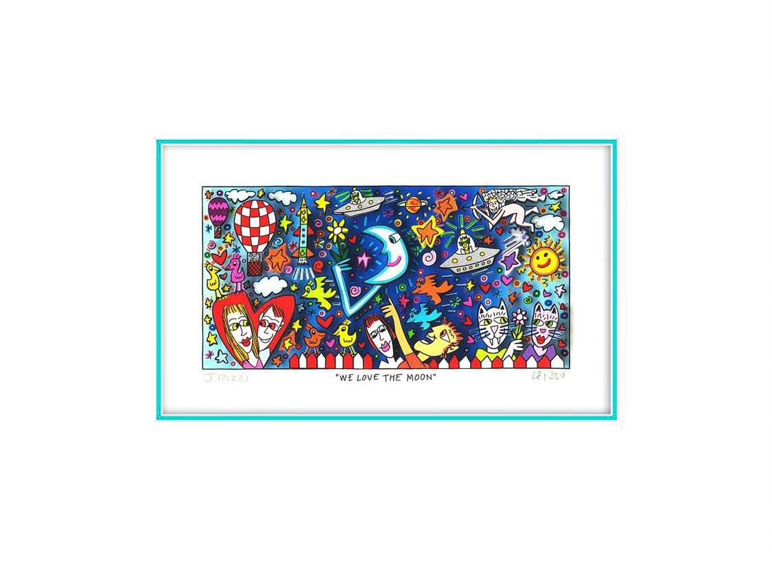 james-rizzi-we-love-the-moon-ungerahmt-kunst-3d james-rizzi-we-love-the-moon-ungerahmt-kunst-3d
