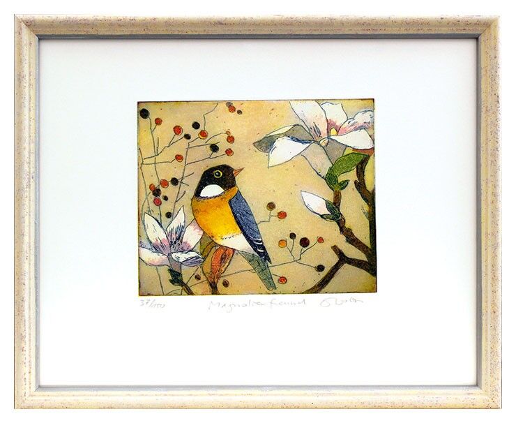 jutta-votteler-magnolienfreund-gerahmt-kunst-farbradierung jutta-votteler-magnolienfreund-gerahmt-kunst-farbradierung