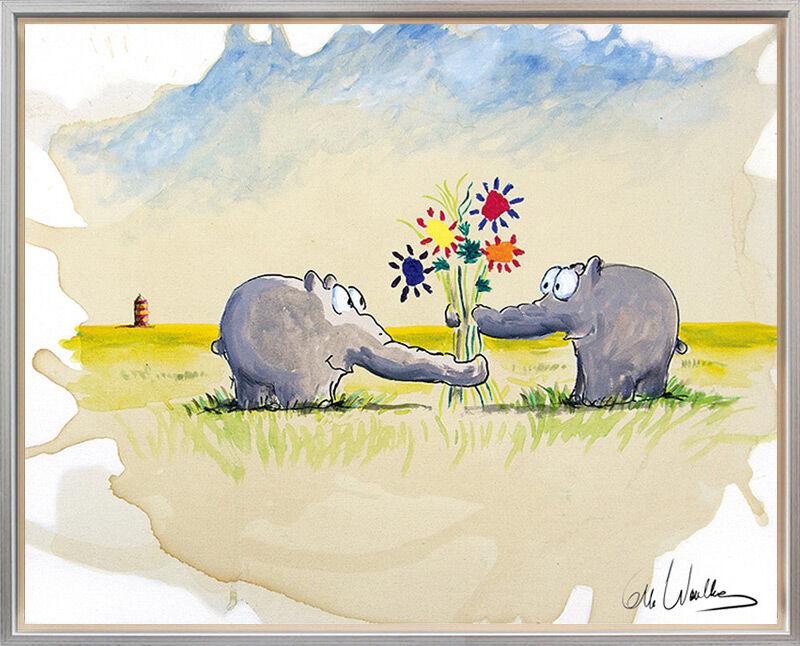 otto-waalkes-statt-blumen-gerahmt-ottifant-art-kunst otto-waalkes-statt-blumen-gerahmt-ottifant-art-kunst