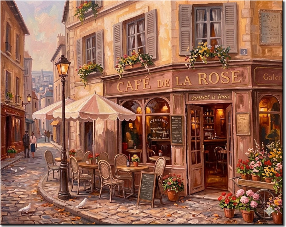 modernes-leinwandbild-cafe-de-la-rose