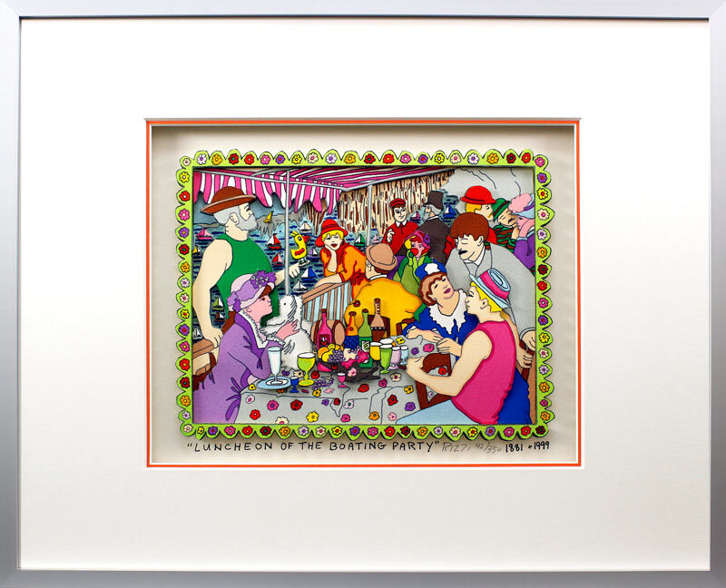 james-rizzi-luncheon-of-the-boating-party-alu-gerahmt james-rizzi-luncheon-of-the-boating-party-alu-gerahmt