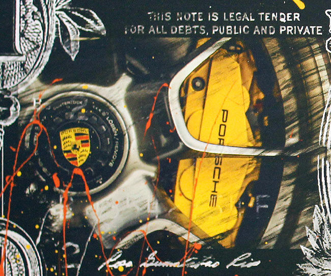 SKYYLOFT - Porsche Donald Duck Smoking Dollar - Detail 2 SKYYLOFT - Porsche Donald Duck Smoking Dollar - Detail 2
