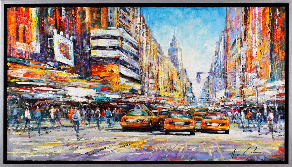 Christian Henze - New York Broadway - original Gemälde auf Leinwand
