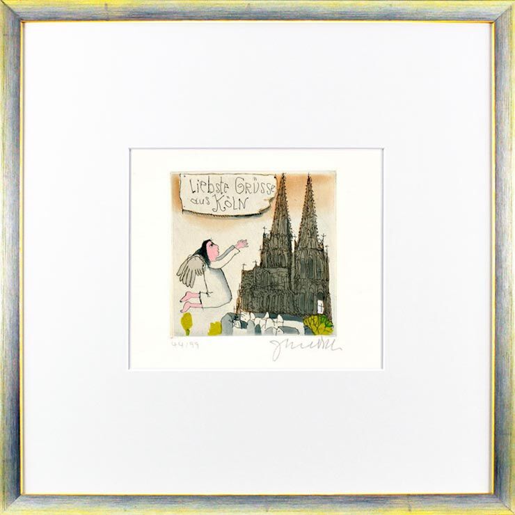 janosch-liebste-gruesse-aus-koeln-gerahmt-kunst-radierung janosch-liebste-gruesse-aus-koeln-gerahmt-kunst-radierung