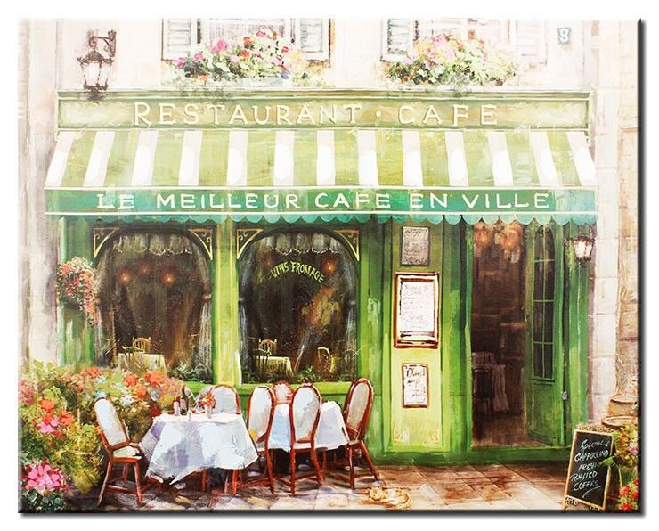 Le Meilleur Café En Ville - Modernes Leinwandbild