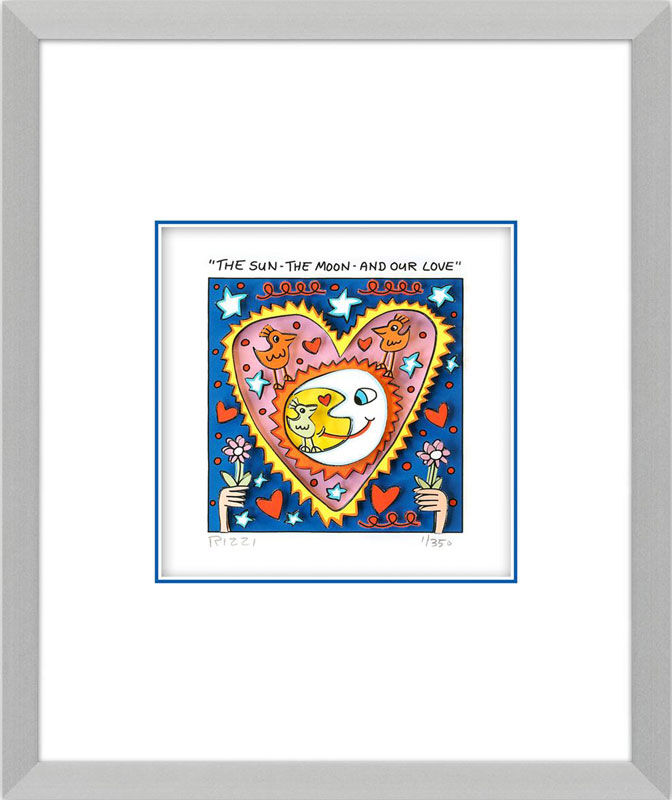 james-rizzi-the-sun-the-moon-and-our-love-gerahmt-kunst-3d james-rizzi-the-sun-the-moon-and-our-love-gerahmt-kunst-3d