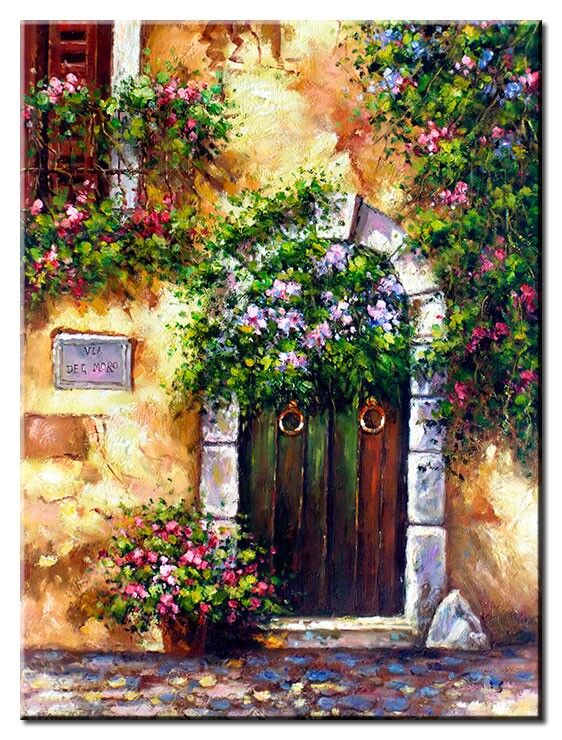 Leinwandbild Totti Moreno - Via del Moro Totti Moreno - Via del Moro-30 x 40 cm