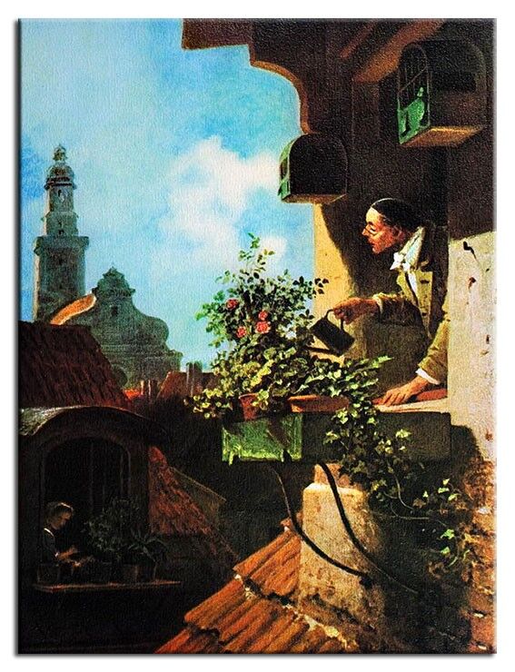 Carl Spitzweg Bilder - Im Dachstübchen-40 x 50 cm