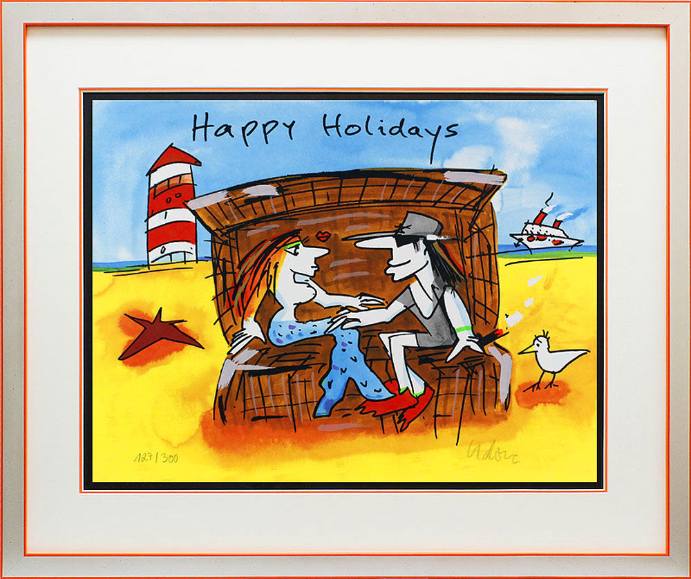 Udo Lindenberg Bilder - HAPPY HOLIDAYS - Edition 2025 - Original Grafik handsigniert