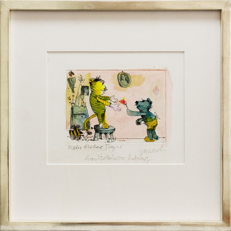 janosch-mein-lieber-tiger-gerahmt-kunst-radierung janosch-mein-lieber-tiger-gerahmt-kunst-radierung