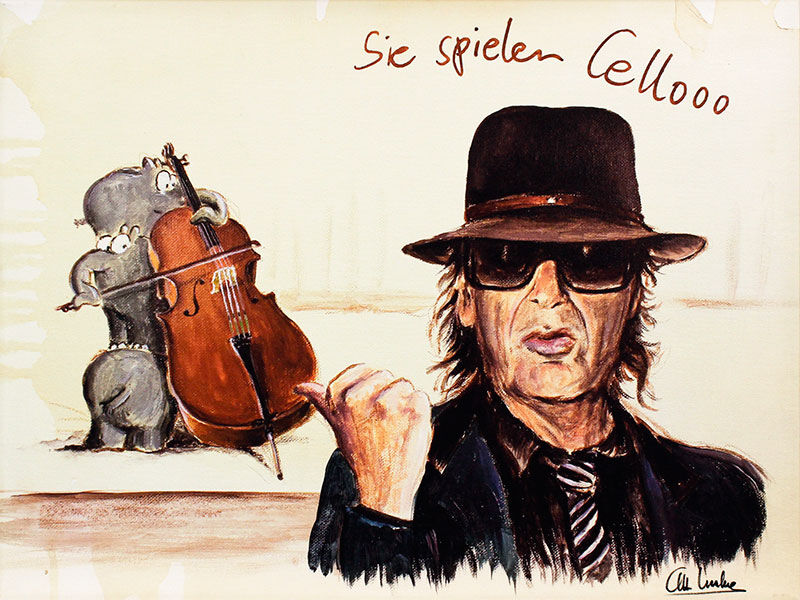 otto-waalkes-sie-spielen-cellooo-ungerahmt-udo-lindenberg-ottifant otto-waalkes-sie-spielen-cellooo-ungerahmt-udo-lindenberg-ottifant