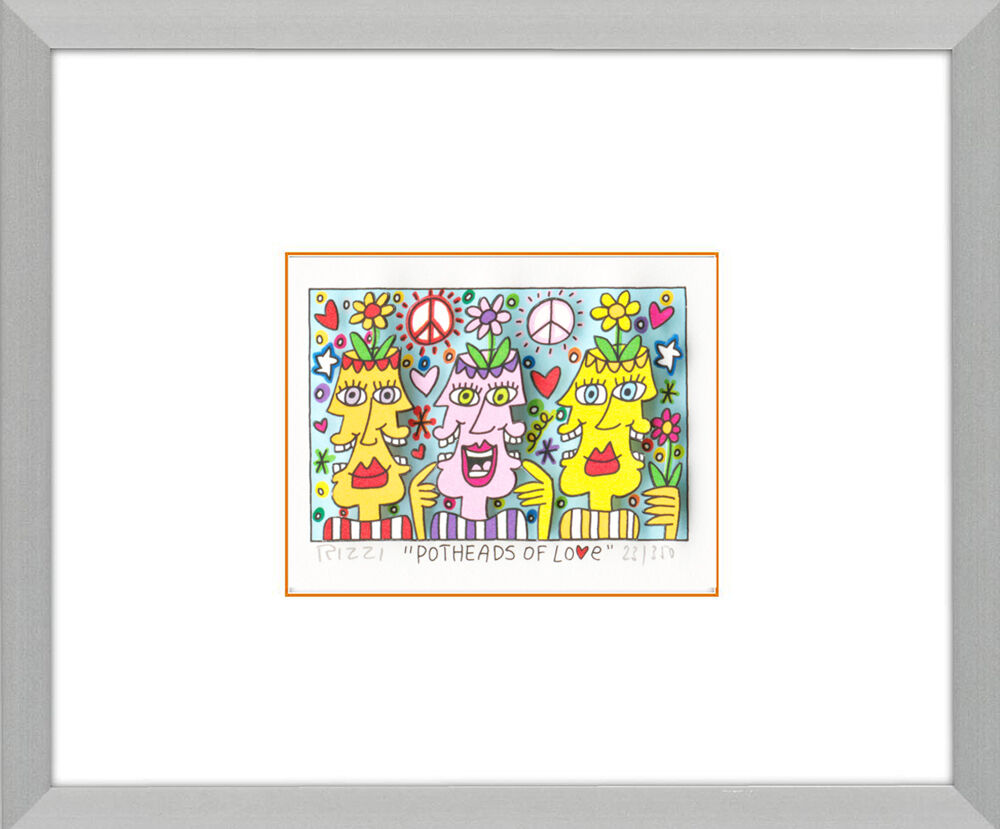 james-rizzi-potheads-of-love-orange-PP-alurahmen