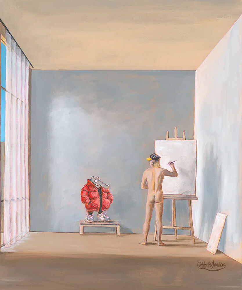 otto-waalkes-coat-red-ungerahmt otto-waalkes-coat-red-ungerahmt