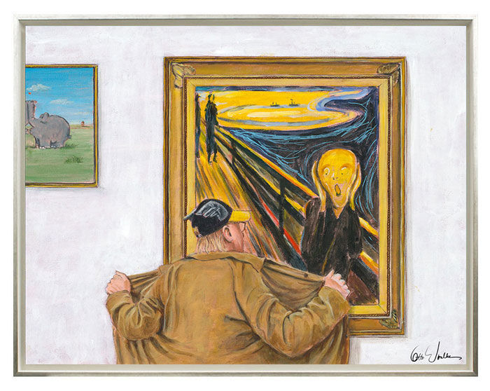 otto-waalkes-i-love-art-der-schrei-gerahmt-munch