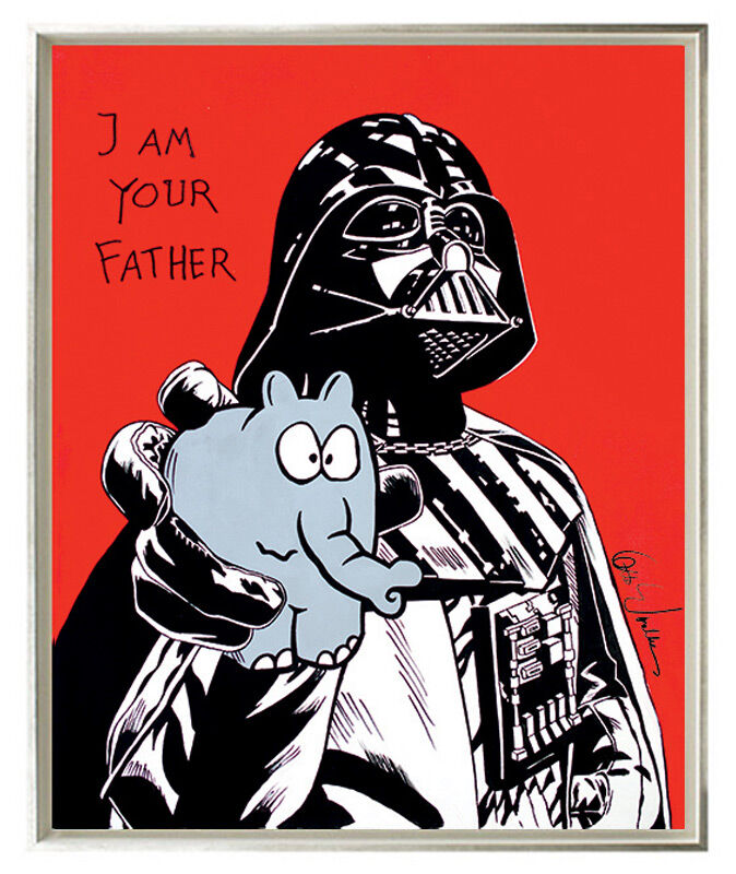 otto-waalkes-i-am-your-father-gerahmt-darth-vader-star-wars-ottifant otto-waalkes-i-am-your-father-gerahmt-darth-vader-star-wars-ottifant