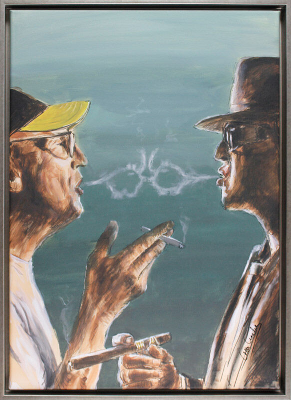 Otto Waalkes - EXPERTENGESPRÄCHE - Original Pigmentgrafik auf Leinwand Otto Waalkes - EXPERTENGESPRÄCHE - Original Pigmentgrafik auf Leinwand