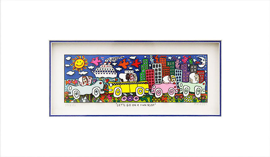 james-rizzi-lets-go-on-a-fun-ride-ungerahmt-kunst-3d