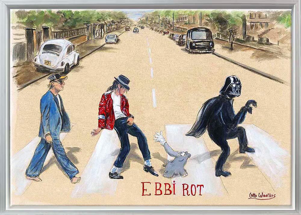 otto-waalkes-ebbi-rot-star-edition-gerahmt
