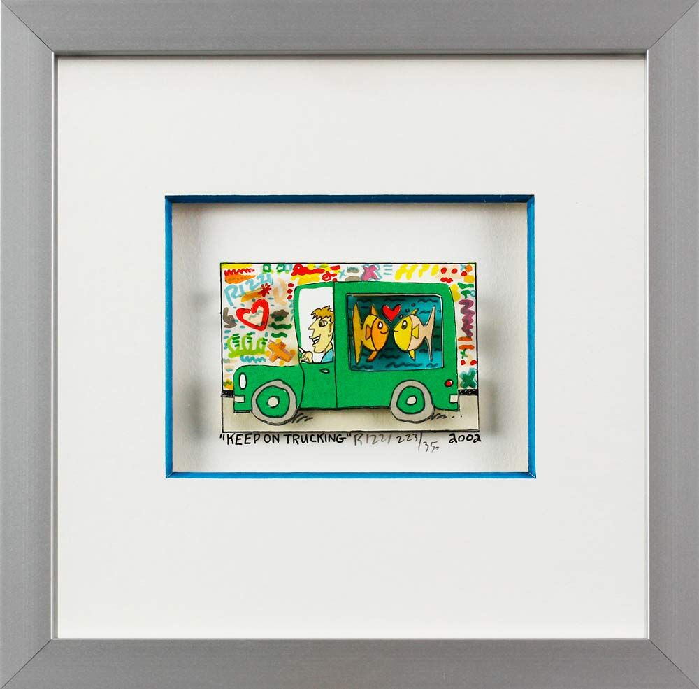 james-rizzi-keep-on-trucking-gerahmt-aluminium