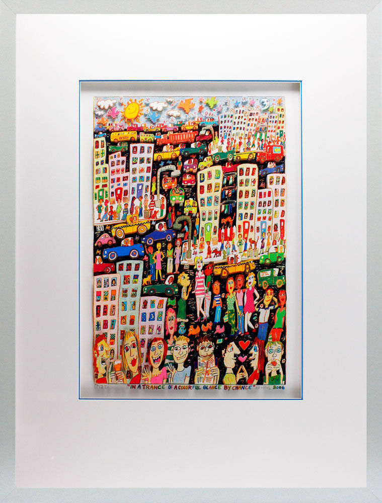 james-rizzi-in-a-trance-of-a-colorful-glance-by-chance-gerahmt james-rizzi-in-a-trance-of-a-colorful-glance-by-chance-gerahmt