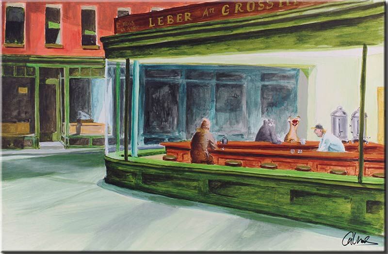 otto-waalkes-nighthawks-ungerahmt-ottifant-sid-ice-age-edward-hopper otto-waalkes-nighthawks-ungerahmt-ottifant-sid-ice-age-edward-hopper