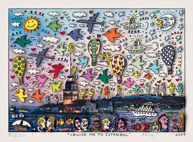 james-rizzi-cruise-me-to-istanbul-ungerahmt-kunst-3d james-rizzi-cruise-me-to-istanbul-ungerahmt-kunst-3d