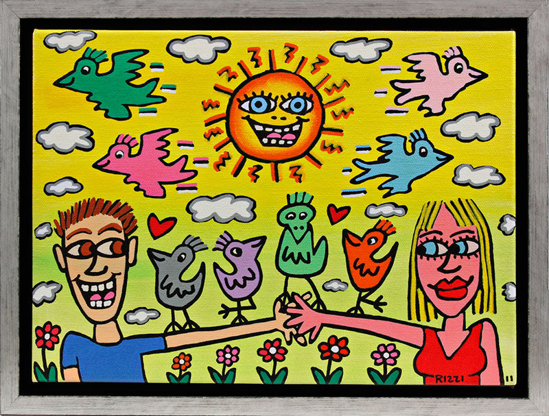 james-rizzi-that-funny-sunny-feeling-gerahmt-kunst-2d james-rizzi-that-funny-sunny-feeling-gerahmt-kunst-2d