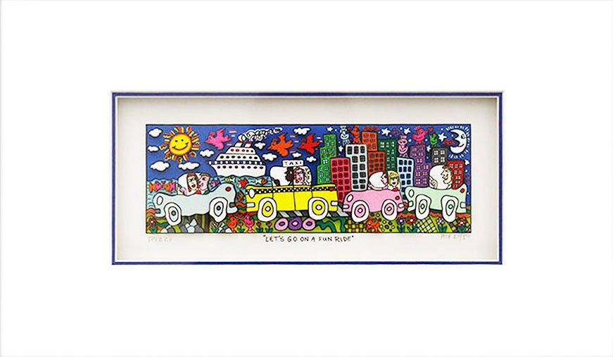 james-rizzi-lets-go-on-a-fun-ride-ungerahmt-kunst-3d