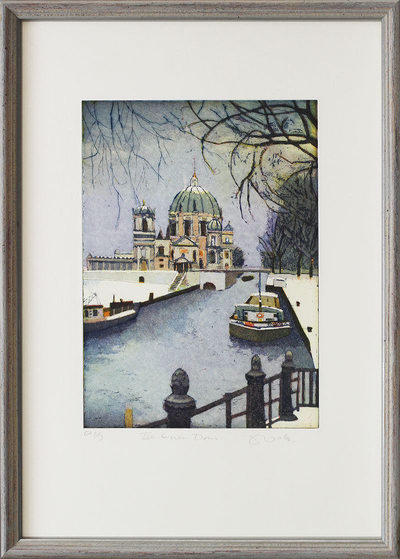 jutta-votteler-berliner-dom-gerahmt-farbradierung jutta-votteler-berliner-dom-gerahmt-farbradierung