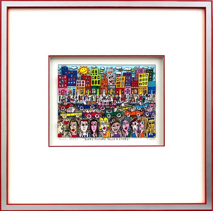 james-rizzi-every-picture-tells-a-story-gerahmt-kunst-3d james-rizzi-every-picture-tells-a-story-gerahmt-kunst-3d