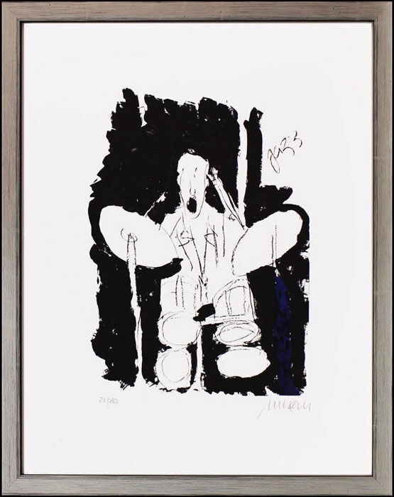 Armin Mueller-Stahl - DRUMS - Original Lithografie - limitiert und handsigniert