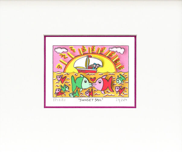 james-rizzi-sunset-sail-violett-ungerahmt