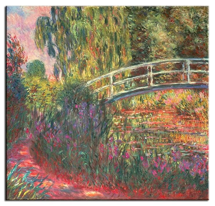 Claude Monet Bilder - Japanische Brücke im Garten von Giverny