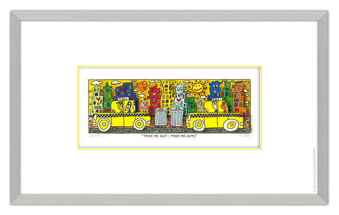james-rizzi-take-me-out-take-me-home-gerahmt-kunst-3d james-rizzi-take-me-out-take-me-home-gerahmt-kunst-3d