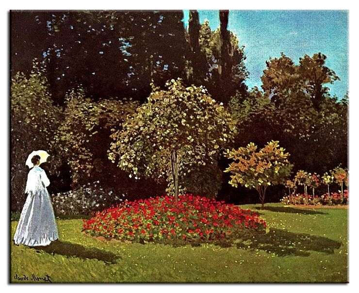 Claude Monet Bilder - Frau im Garten