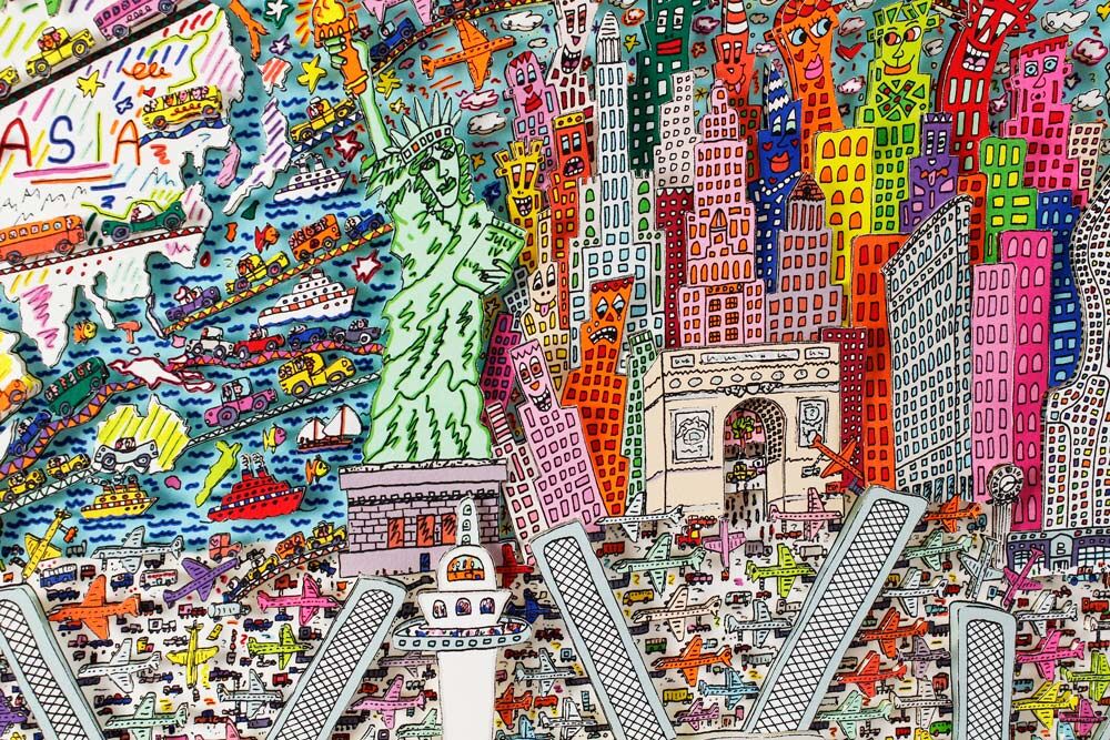 james-rizzi-all-roads-lead-to-new-york-city-detail-2 james-rizzi-all-roads-lead-to-new-york-city-detail-2