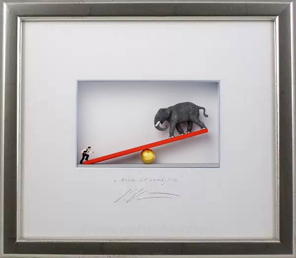 Volker Kühn Bilder - Nichts ist unmöglich - orig. 3D-Bildobjekt  Volker Kühn Bilder - Nichts ist unmöglich - orig. 3D-Bildobjekt