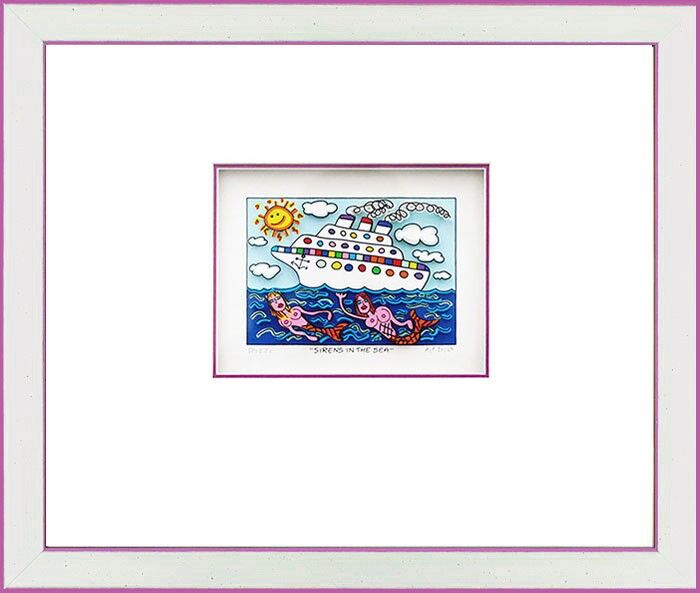 james-rizzi-sirens-in-the-sea-gerahmt-kunst-3d