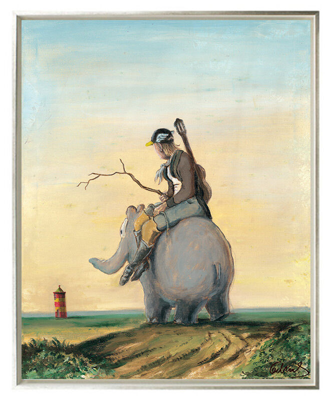 otto-waalkes-coming-home-gerahmt-ottifant-kunst otto-waalkes-coming-home-gerahmt-ottifant-kunst
