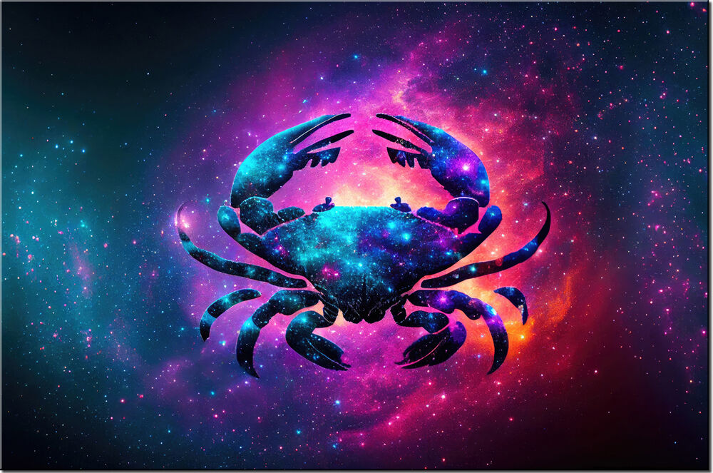 leinwandbild-sternzeichen-krebs