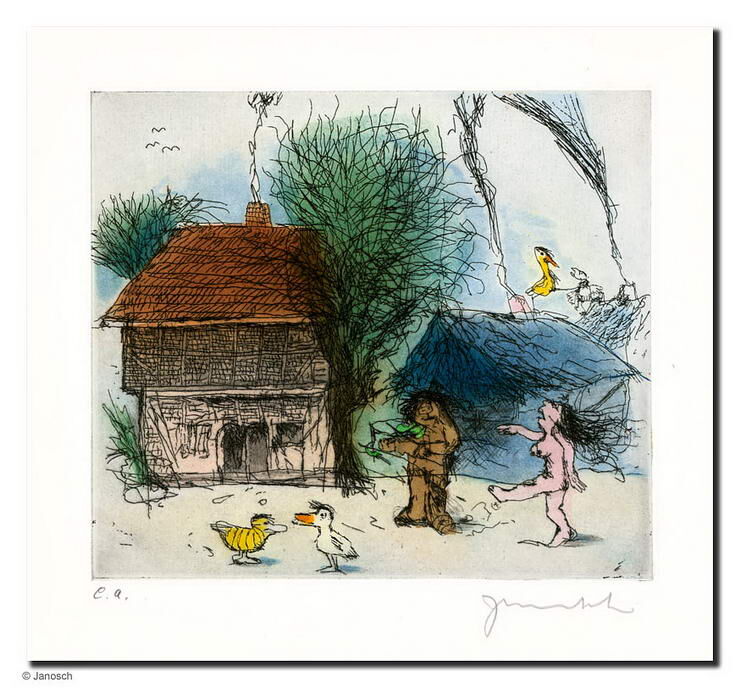 janosch-bad-zwischenahn-zwei-ungerahmt-kunst-radierung janosch-bad-zwischenahn-zwei-ungerahmt-kunst-radierung