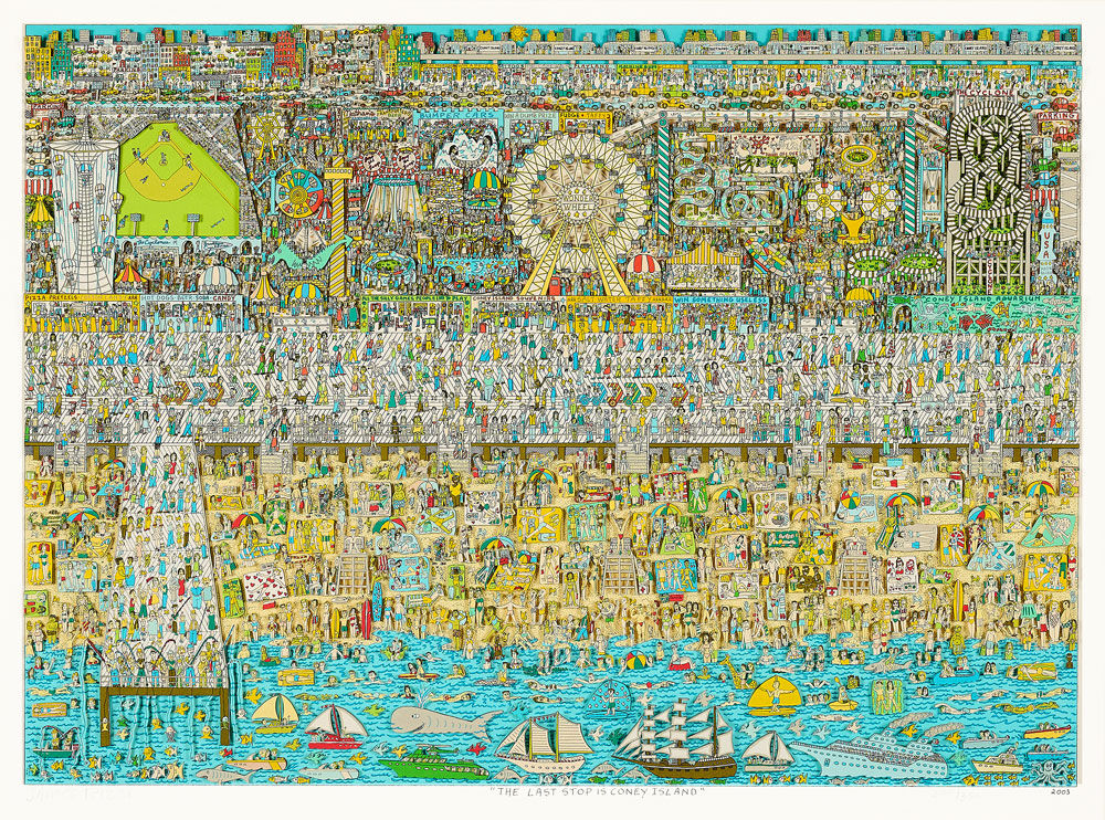 James-Rizzi-The-last-Stop-is-Coney-Island-ungerahmt