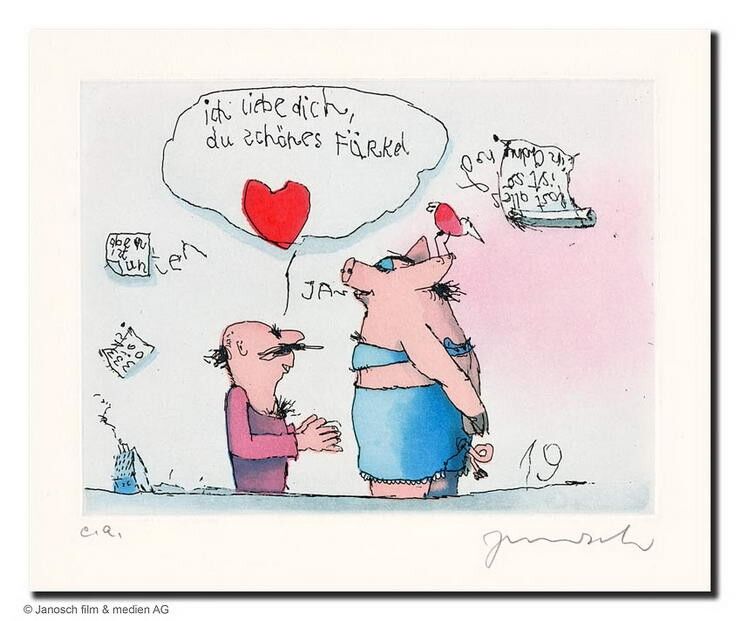 janosch-ich-liebe-dich-du-schoenes-ferkel-ungerahmt-kunst-radierung janosch-ich-liebe-dich-du-schoenes-ferkel-ungerahmt-kunst-radierung