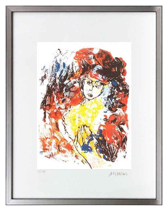 armin-mueller-stahl-frau-mit-hut-gerahmt-kunst-art