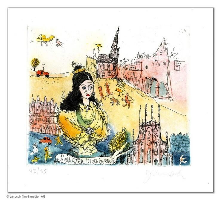 janosch-muenster-ist-schoen-genug-ungerahmt-kunst-radierung janosch-muenster-ist-schoen-genug-ungerahmt-kunst-radierung