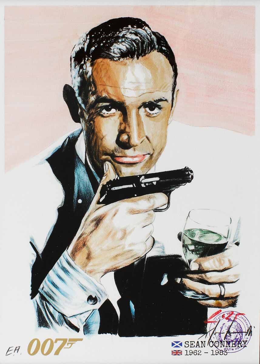 jankowski-james-bond-sean-connery-ungerahmt