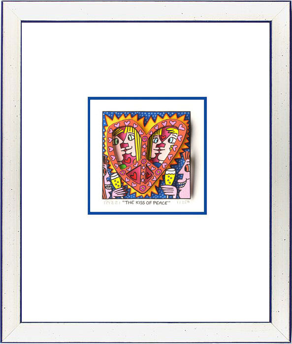 james-rizzi-the-kiss-of-peace-gerahmt-kunst-3d james-rizzi-the-kiss-of-peace-gerahmt-kunst-3d