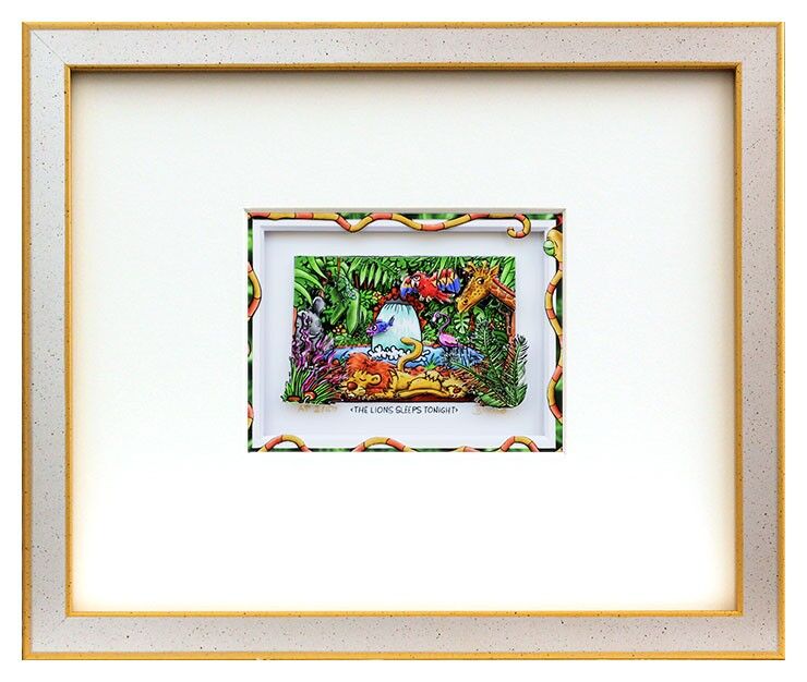 Branko THE LIONS SLEEPS TONIGHT Branko - THE LION SLEEPS TONIGHT - Original 3D Bild handsigniert